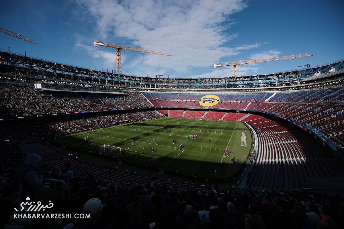 ویدیو| رونمایی از نوکمپ جدید همزمان با تمرین بارسلونا و حضور هزاران هوادار