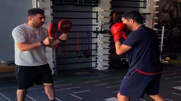 ویدیو| وحید هاشمیان در حال تمرین بوکس!