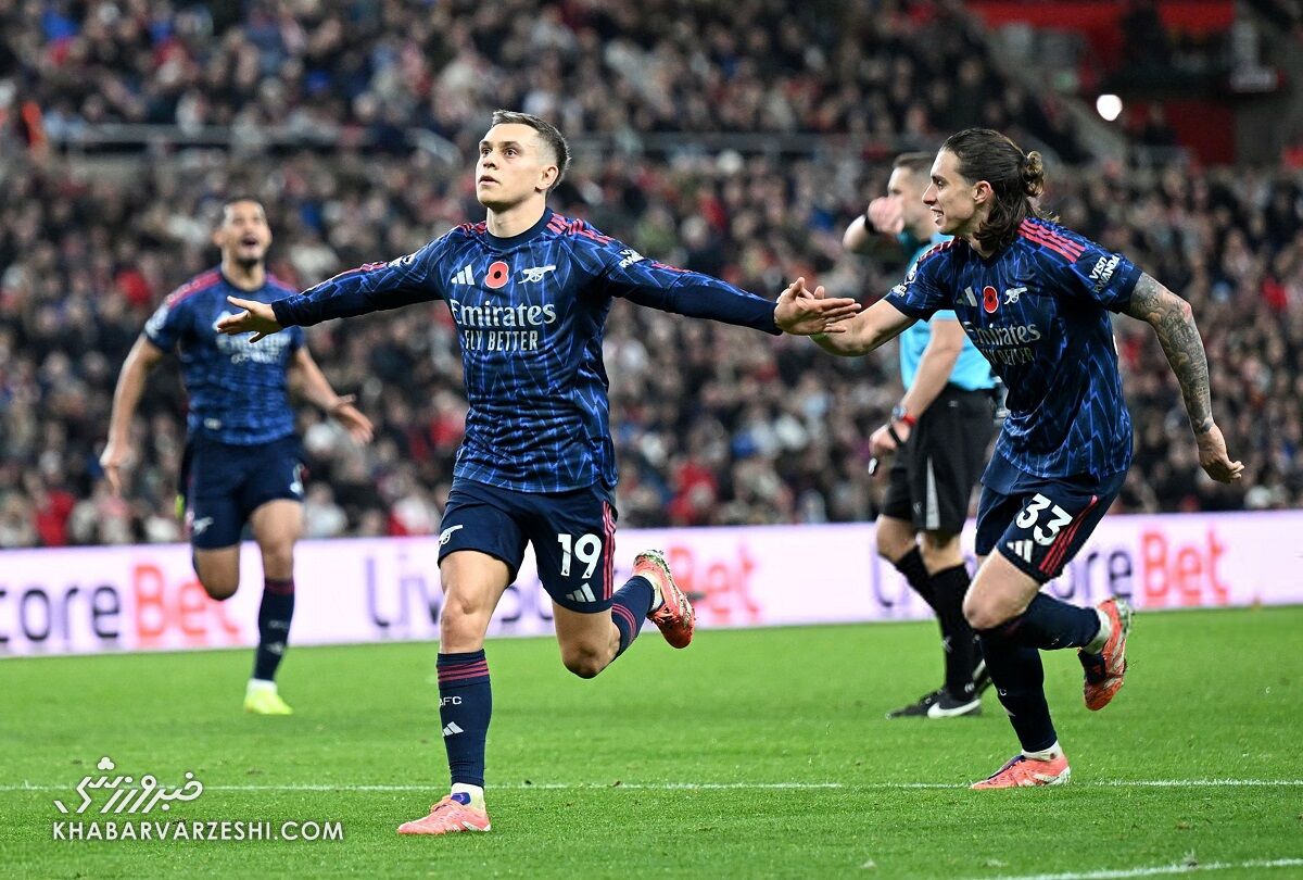 ساندرلند ۲ – آرسنال ۲/ طلسم خانگی علیه آتش توپچی‌ها/ شیرینی کامبک صدرنشین لحظه آخر از بین رفت!