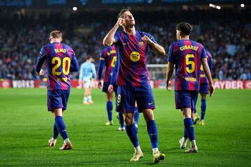 سلتاویگو ۲ - بارسلونا ۴/ بازگشت امید به اردوی بارسلونا؛ لوا با هت‌تریک فرشته نجات شد