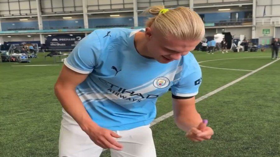 ویدیو| چالش بازی سریال اسکوییدگیم با حضور بازیکنان منچسترسیتی!