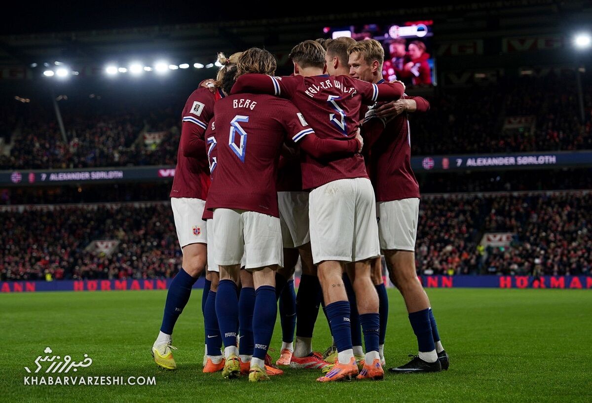 نروژ ۴ - استونی ۱/ هالند دوباره درخشید؛ نروژ تنها یک قدم تا جام جهانی ۲۰۲۶