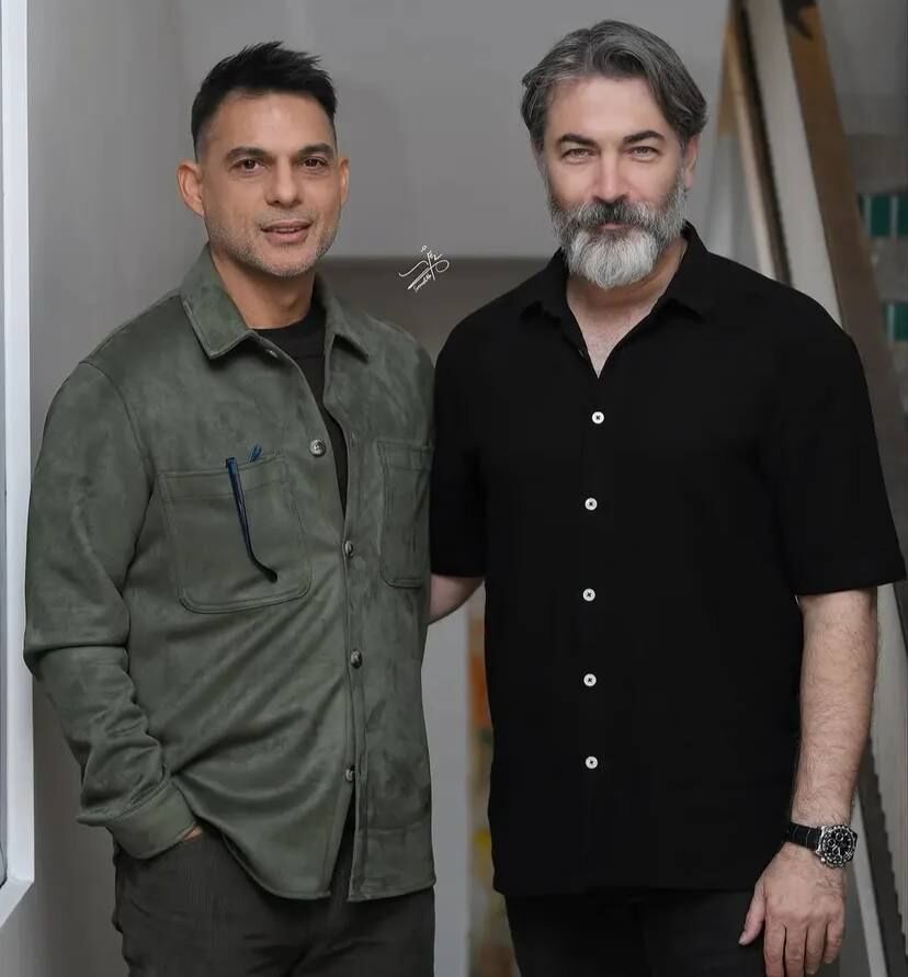 ستاره محبوب استقلال و همسرش، میزبان بازیگران سرشناس سینما +تصاویر