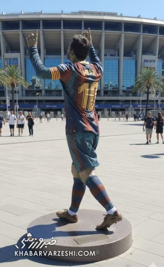 مجسمه لیونل مسی در آستانه ساخت/ اولین طرح تندیس اعجوبه آرژانتینی در نوکمپ منتشر شد +عکس