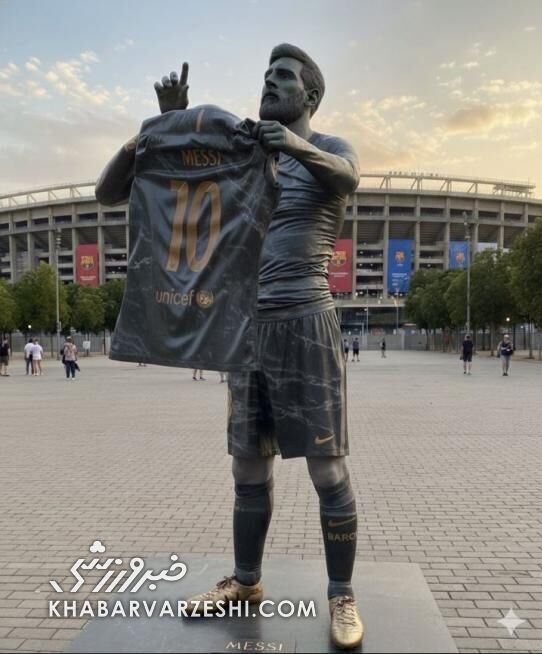 مجسمه لیونل مسی در آستانه ساخت/ اولین طرح تندیس اعجوبه آرژانتینی در نوکمپ منتشر شد +عکس