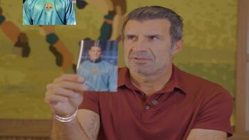 ویدیو| حضور ذهن فوق‌العاده فیگو در چالش نام بازیکن در دستت را حدس بزن