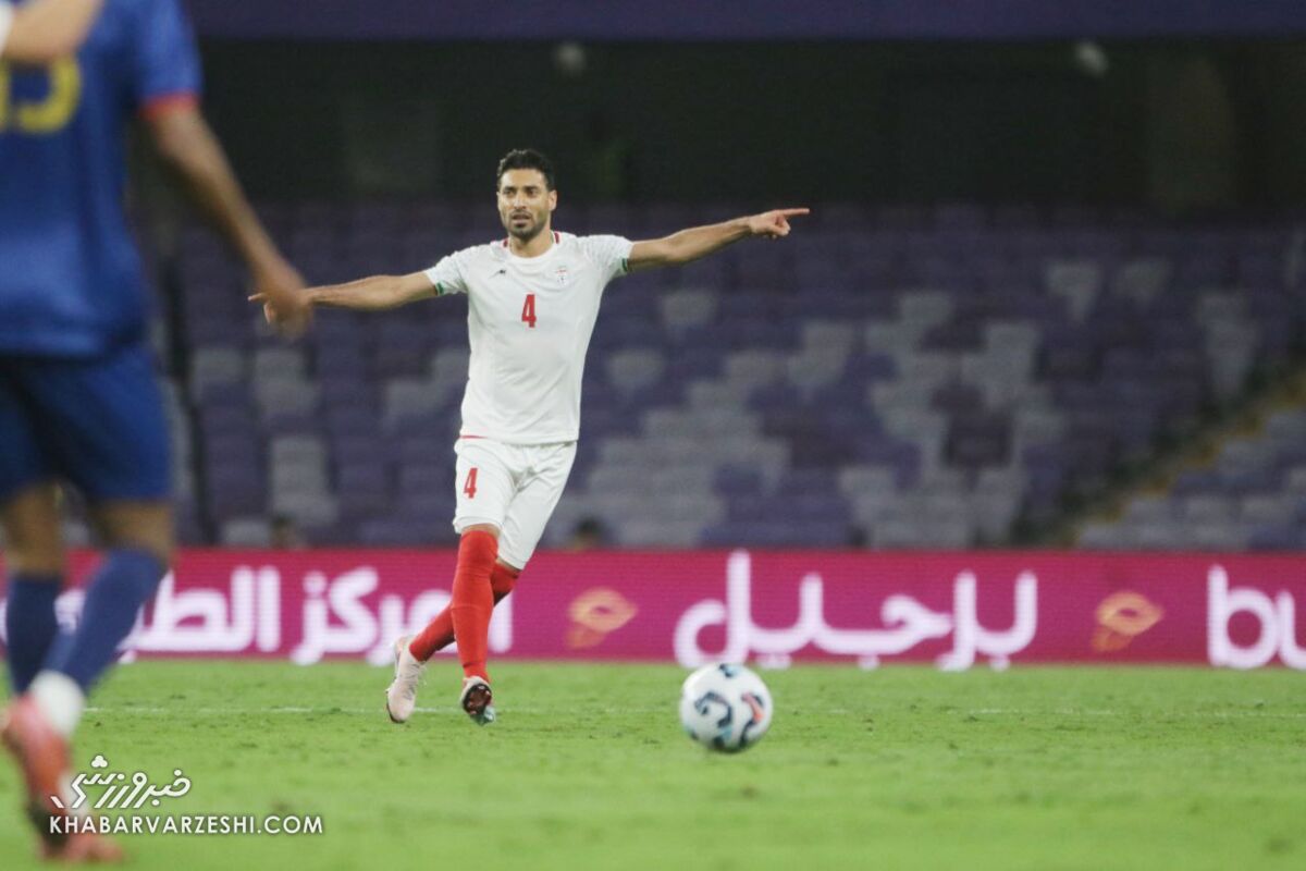 شجاع خلیل‌زاده در دیدار ایران - کیپ ورد