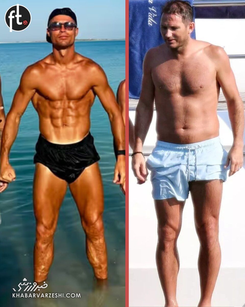 از آفتاب گرفتن کنار رونالدو خجالت کشیدم، سریع تی‌شرت پوشیدم!+عکس