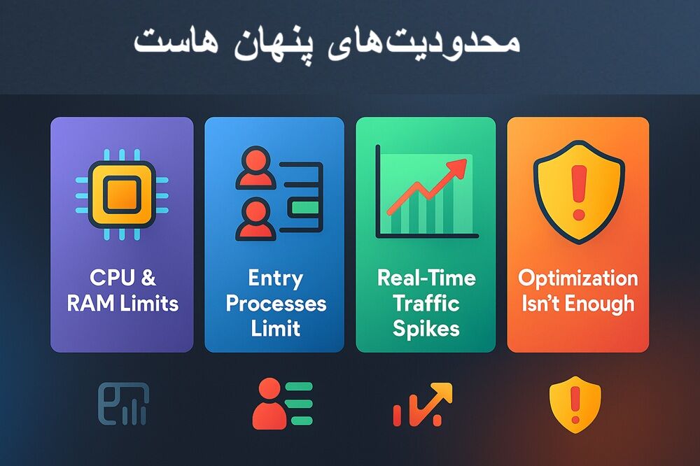 محدودیت های هاست