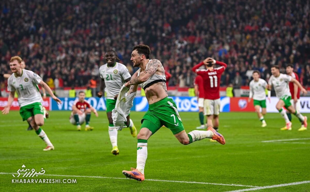 معجزه و کابوس در انتخابی جام جهانی/ انفجار گزارشگر عربستانی با صعود دراماتیک ایرلند به پلی‌آف +ویدیو