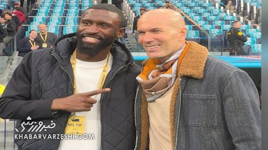 ویدیو| زیدان به برنابئو برگشت؛ خوش و بش صمیمی با رودیگر