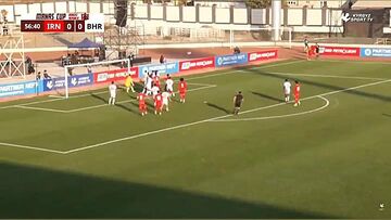 ویدیو| گل تیم ملی امید به بحرین از روی نقطه کرنر