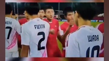 ویدیو| مشت محکم بر دست حریف؛ استقبال عجیب تیم کره شمالی از رقیب!