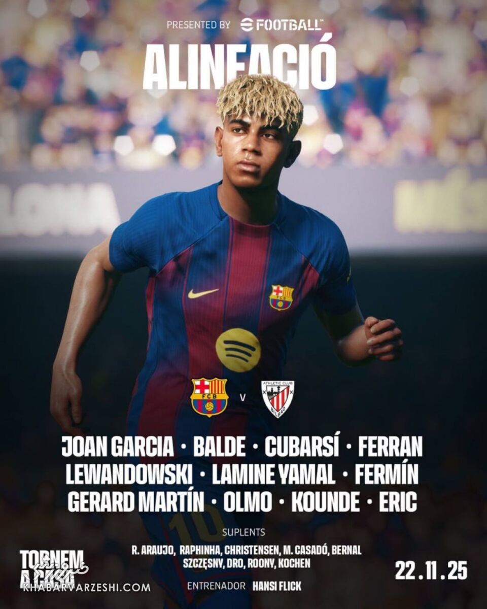 ترکیب بارسلونا مقابل بیلبائو اعلام شد/ بازگشت ستاره در رونمایی از نوکمپ جدید +عکس