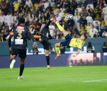ویدیو| قیچی برگردان جادویی کریستیانو رونالدو/ پایان شگفت‌انگیز با سوپرگل وحشتناک فوق‌ستاره پرتغالی النصر