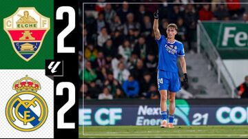 ویدیو| خلاصه بازی الچه ۲ - رئال مادرید ۲ با گزارش انگلیسی/ فرار از شکست در لحظات پایانی!