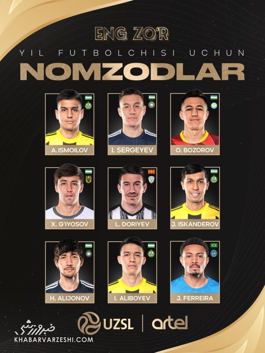 گزینه خط حمله پرسپولیس نامزد اصلی جایزه بهترین بازیکن سال +عکس