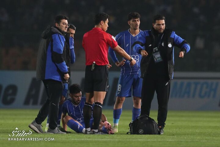 مصدومیت منیر الحدادی؛ استقلال - الوصل