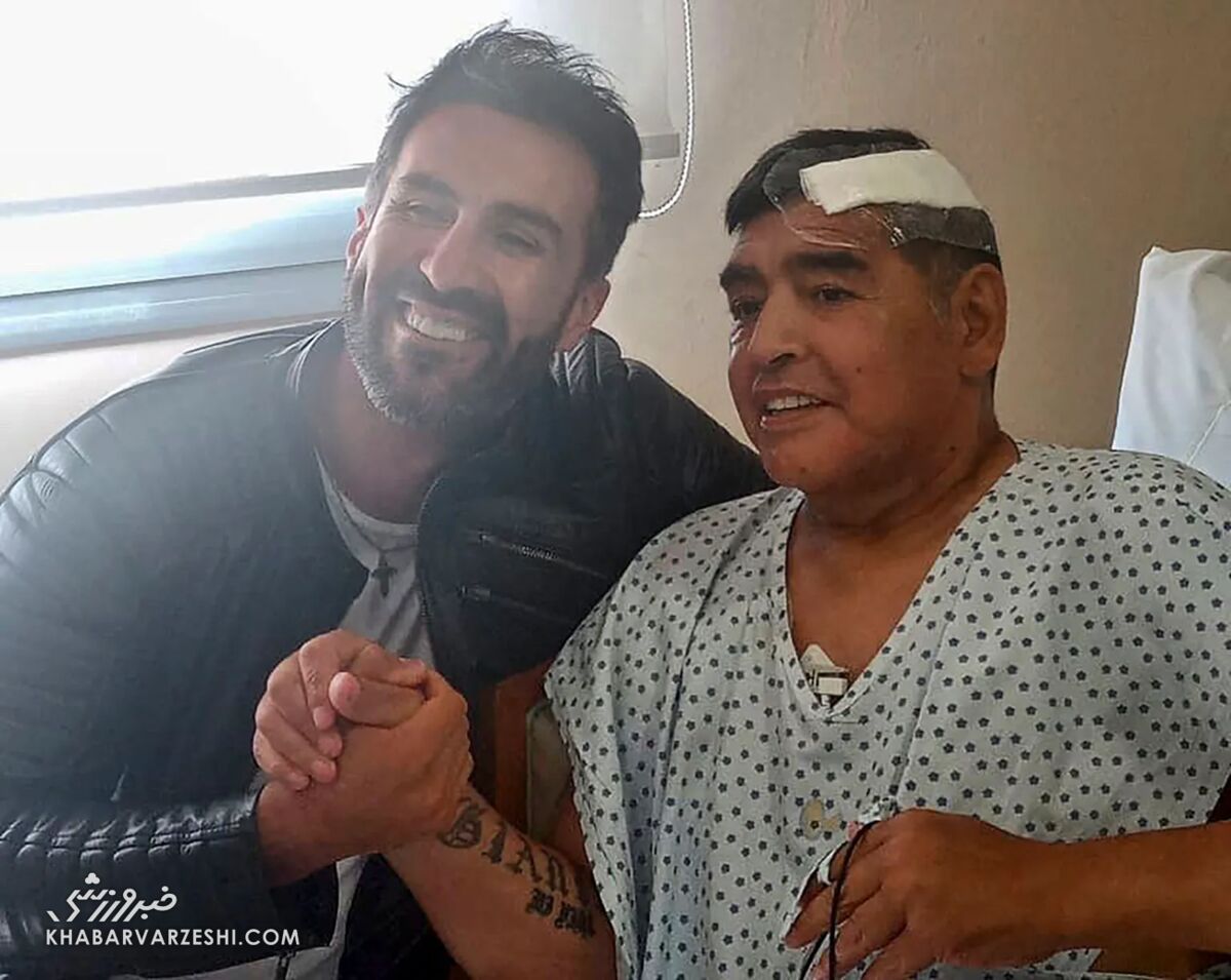 دیگو مارادونا در بستر بیماری