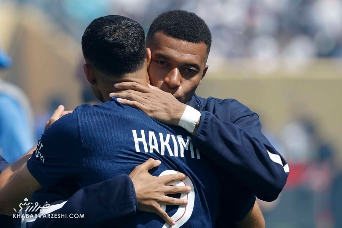 اشرف حکیمی و کیلیان امباپه