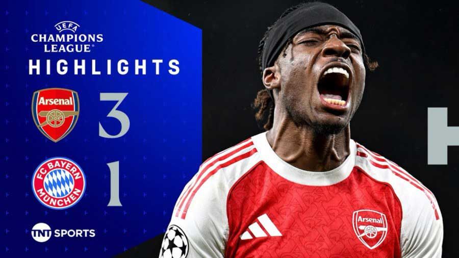 ویدیو| خلاصه بازی آرسنال ۳ – بایرن مونیخ ۱