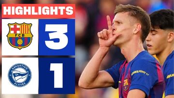 ویدیو| خلاصه بازی بارسلونا ۳ - آلاوس ۱/ برد شیرین در روز تولد