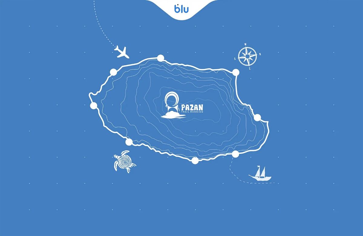 بلو، حامی ماراتن بزرگ کیش شد