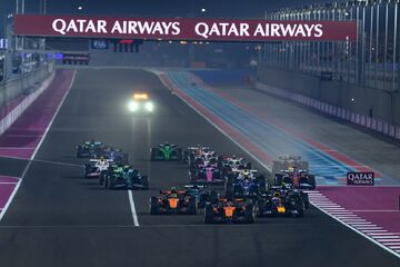 رقابت باورنکردنی فرمول یک در قطر با حضور سلبریتی‌ها +تصاویر