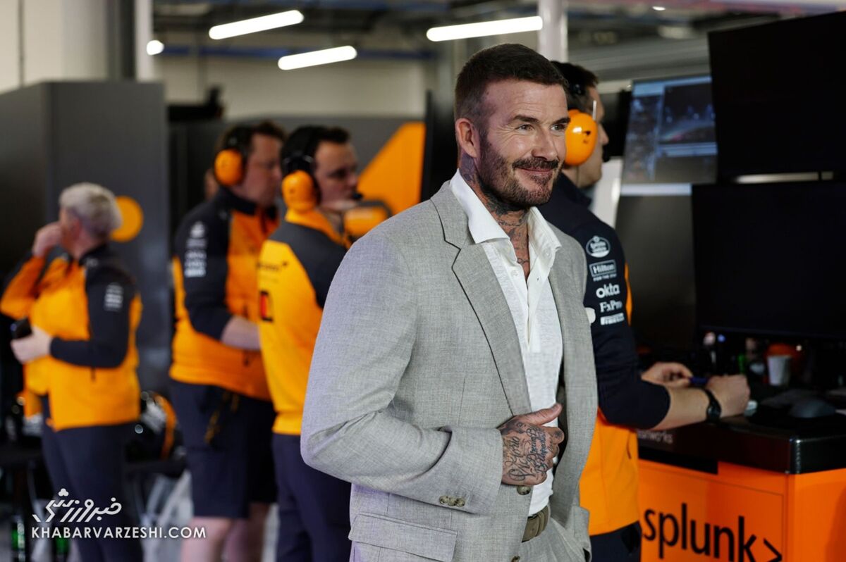 دیوید بکام در گرندپری قطر