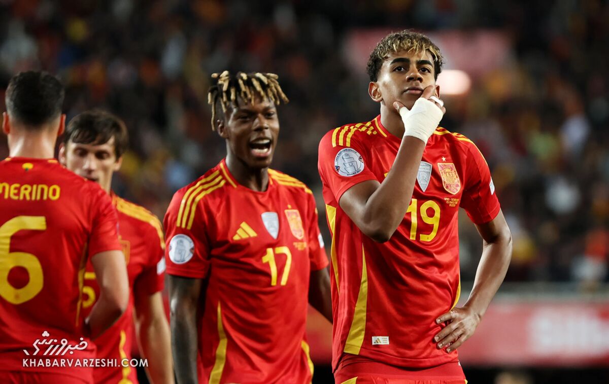 لامین یامال؛ ستاره تیم ملی اسپانیا