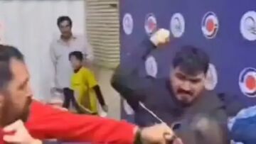 ویدیو| تعرض به یک خانم عامل اصلی درگیری بود؛ بله غیرت هوادار ما به جوش آمد!