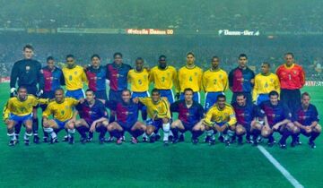 ویدیو| برزیل - بارسلونا؛ نمایش عشق و جنون در سال ۱۹۹۹/ برخورد اسطوره‌های فوتبال در بازی خاطره‌انگیز