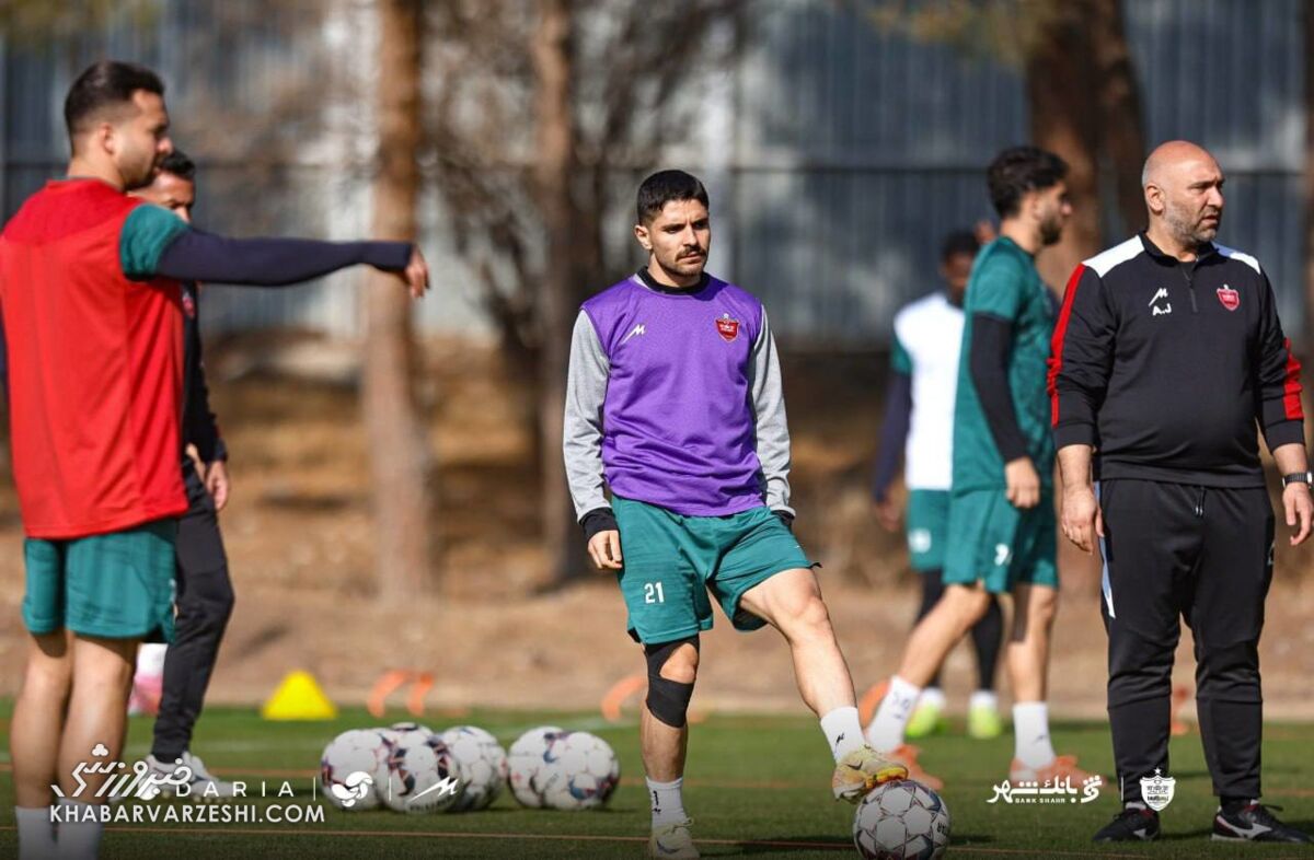 ستاره پرسپولیس مقابل استقلال با ظاهر جدید +عکس