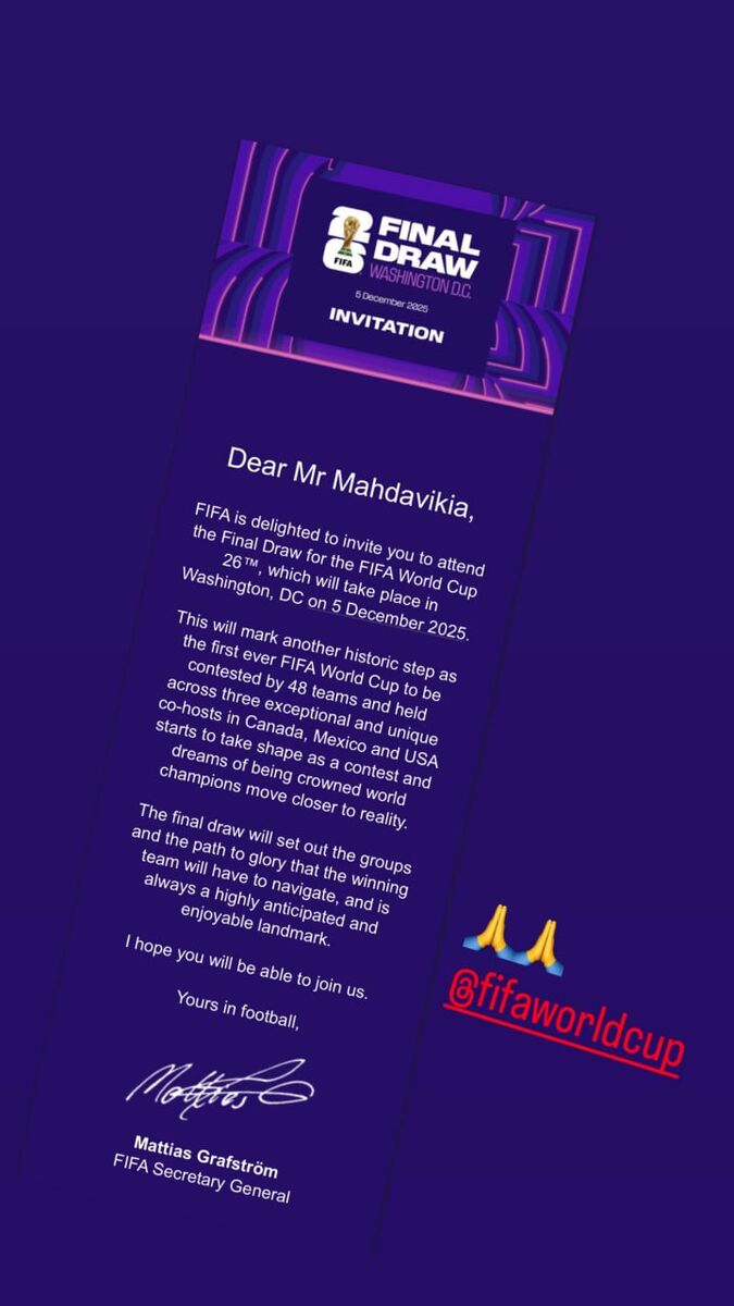 دعوت فیفا از اسطوره فوتبال ایران برای حضور در مراسم قرعه‌کشی جام‌جهانی +عکس