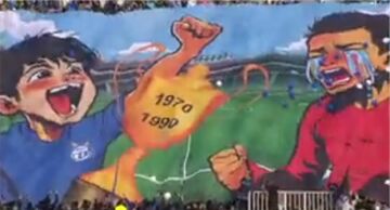 ویدیو| اشک هوادار پرسپولیس از قهرمانی آسیایی استقلال/ تیفوی هواداران استقلال در اراک