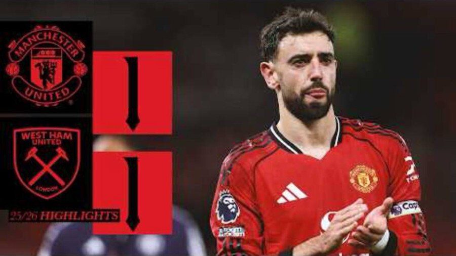 ویدیو| خلاصه بازی منچستریونایتد ۱ وستهام ۱/ پیروزی‌ای که دقیقه ۸۳ از دست رفت