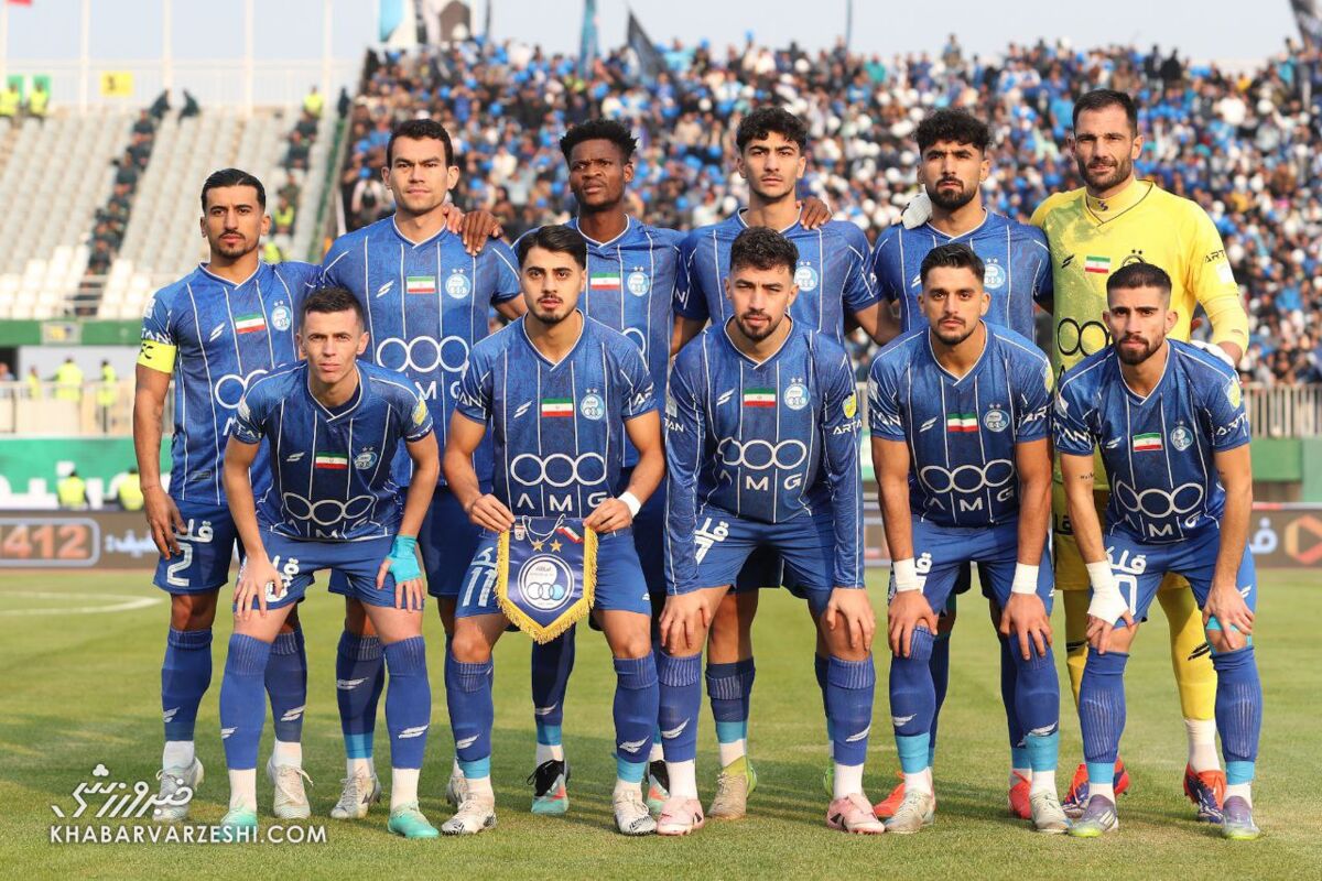 عکس تیمی استقلال در دربی مقابل پرسپولیس