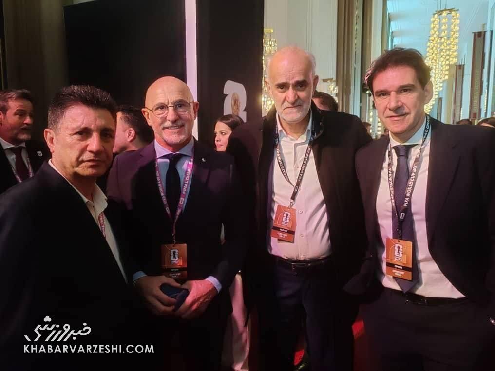 ژست قلعه‌نویی در کنار اسطوره ژرمن‌ها و سرمربی اسپانیا و آلمان +عکس