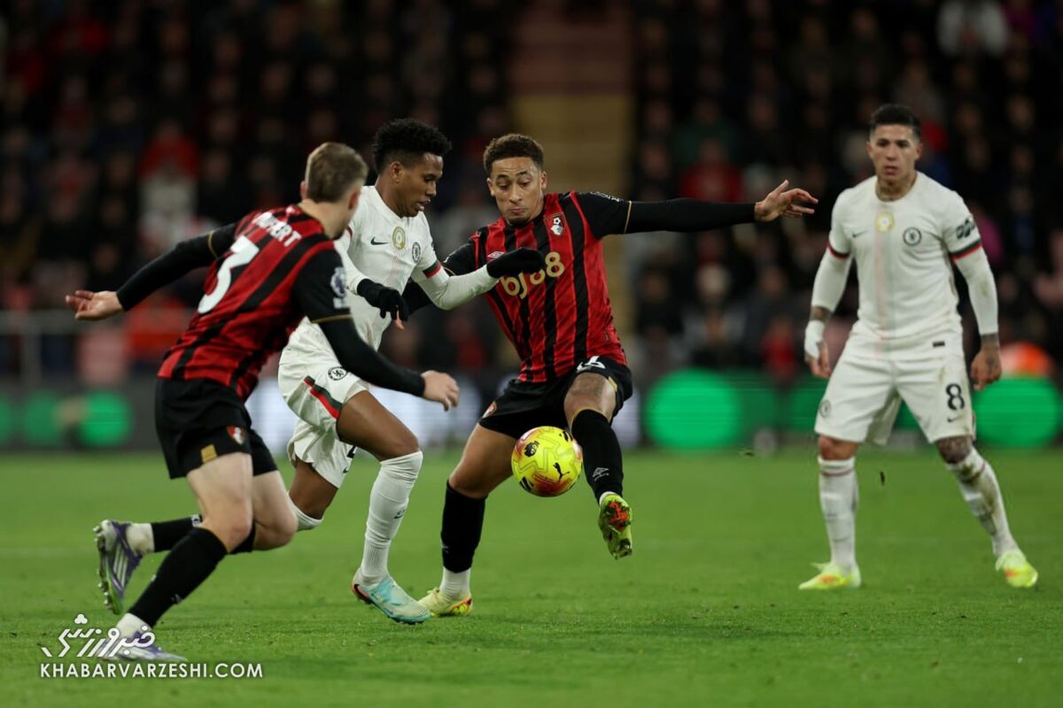 بورنموث ۰ - چلسی ۰/ فرصت‌سوزی آبی‌ها با توقف بدموقع!