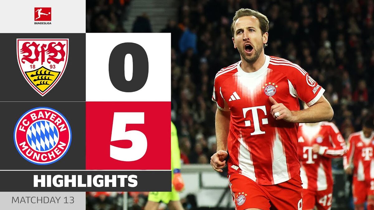 ویدیو| خلاصه بازی بایرن مونیخ ۵ – اشتوتگارت ۰/ تیم کمپانی صدرنشین دست نیافتنی!