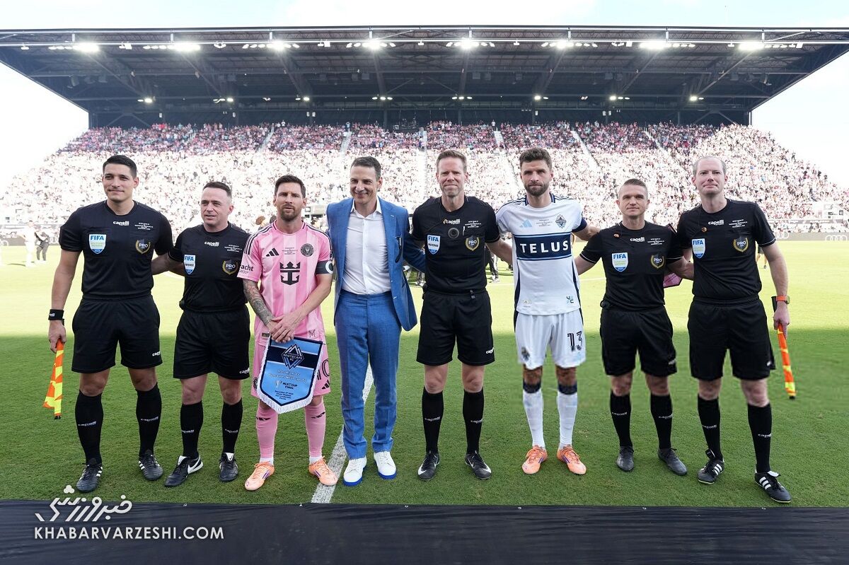 لیونل مسی و توماس مولر در دیدار فینال لیگ MLS