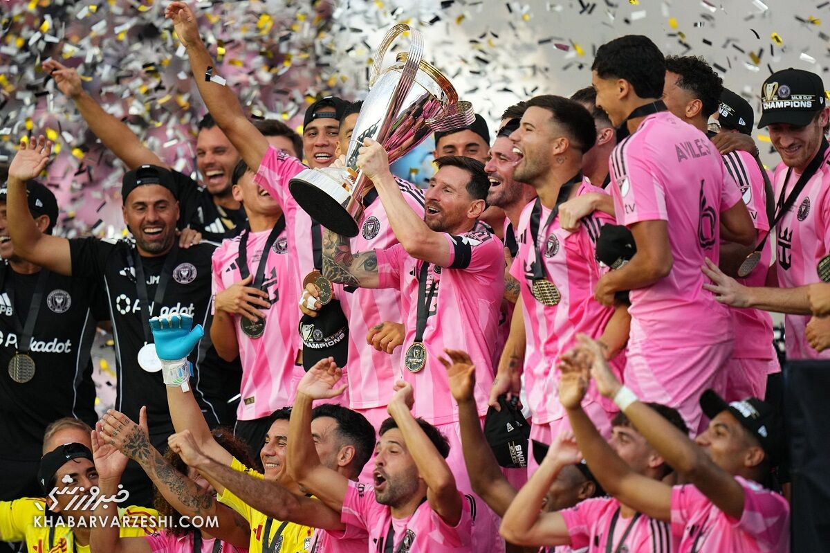 جشن قهرمانی اینترمیامی در لیگ MLS