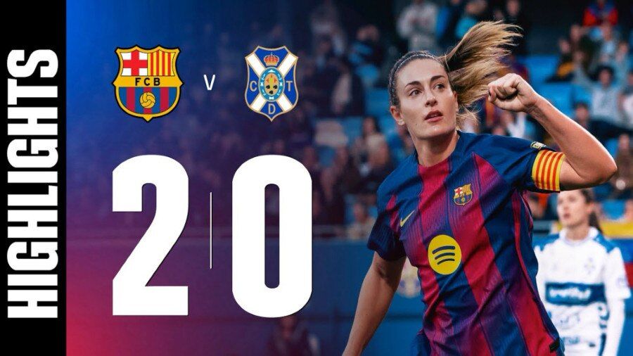 ویدیو| خلاصه بازی زنان بارسلونا ۲ - تنریف ۰/ کماکان رقیب ندارند!