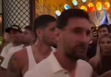 ویدیو| بهت مسی در حلقه شادی اینترمیامی پس از قهرمانی MLS