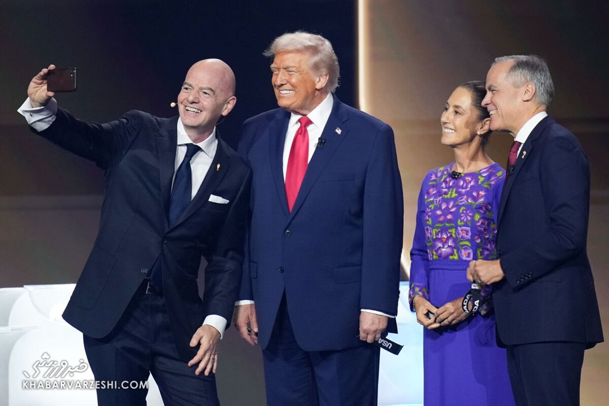خبر ورزشی| قرعهکشی جام جهانی زیر سایه آقای دونالدو ترامپ، رئیسجمهور آمریکا/ غایب بزرگ: فوتبال! جانی اینفانتینو، دونالد ترامپ، کلودیا شینبام، مارک کارنی