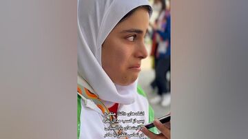 ویدیو| اشک‌های بی امان دختر وزنه‌بردار ایران در تماس با مادر