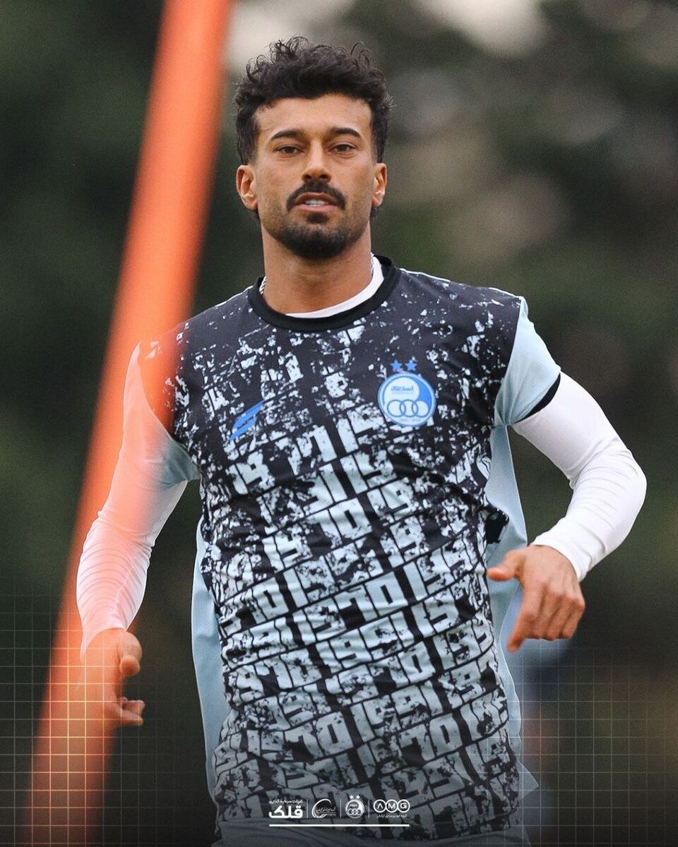 عکس| بازگشت رامین رضاییان به تمرین استقلال پس از طغیان خاموش