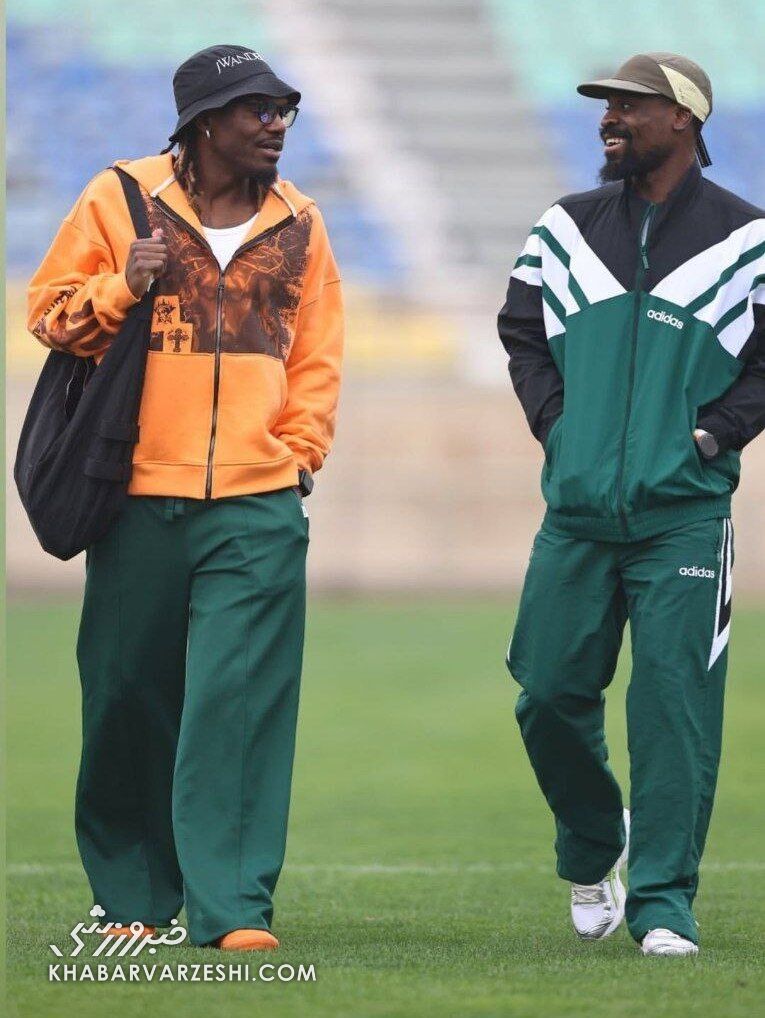 فشن‌شو به زمین تمرین پرسپولیس رسید؛ استایل متفاوت اوریه و بیفوما +عکس