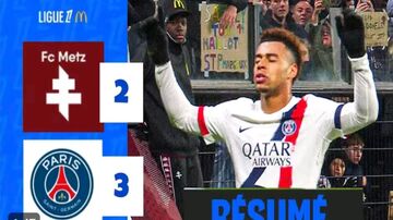 ویدیو| خلاصه بازی متز ۲ - پاری سن‌ژرمن ۳