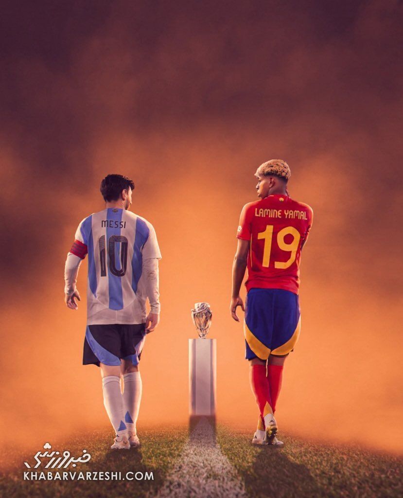 لیونل مسی و لامین یامال
